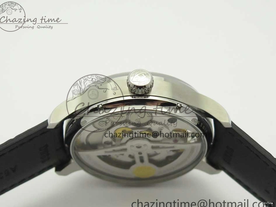 MIROTIME 0106 Portuguese Tourbillon IW5046 SS ZF Best Edition Gray Dial on Black Leather Strap SunProtective 7147